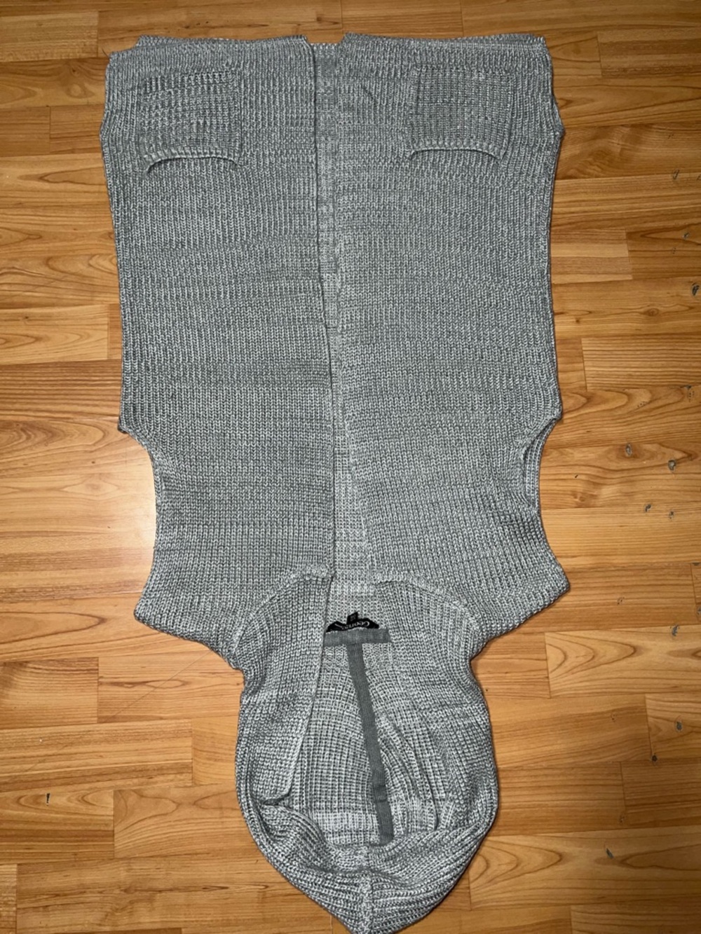 George Light Gray Hooded Knit Cardigan
